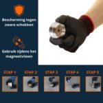 Beschermhoes voor vismagneten tegen zware schokken, eenvoudig te monteren en ideaal voor veilig magneetvissen.