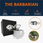 Barbarian vismagneet met een driehoeksoog, inclusief zwarte doos, 1600kg trekkracht, allround magnetisch, 22,5 cm afstands aantrekkingskracht, bedoeld voor pro's