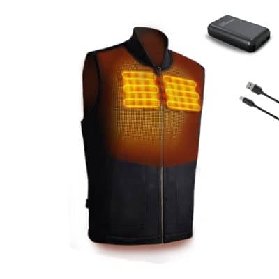 MAGMA Verwarmde bodywarmer Magnetar Heat inclusief powerbank voorkant