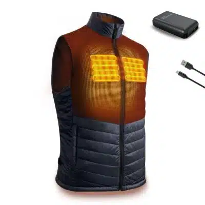 LAVA Verwarmde bodywarmer Magnetar Heat inclusief powerbank voorkant