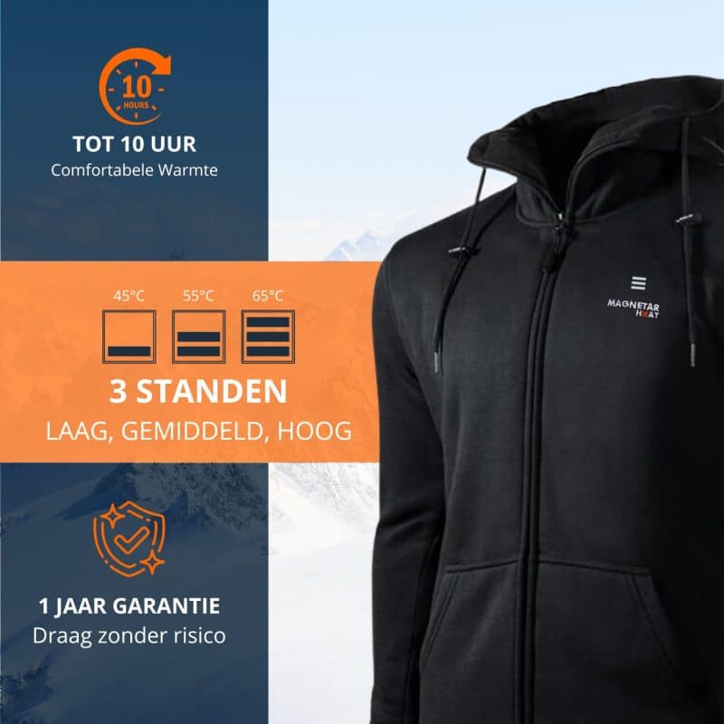 ETNA Verwarmde Hoodie warmte standen Magnetar Heat