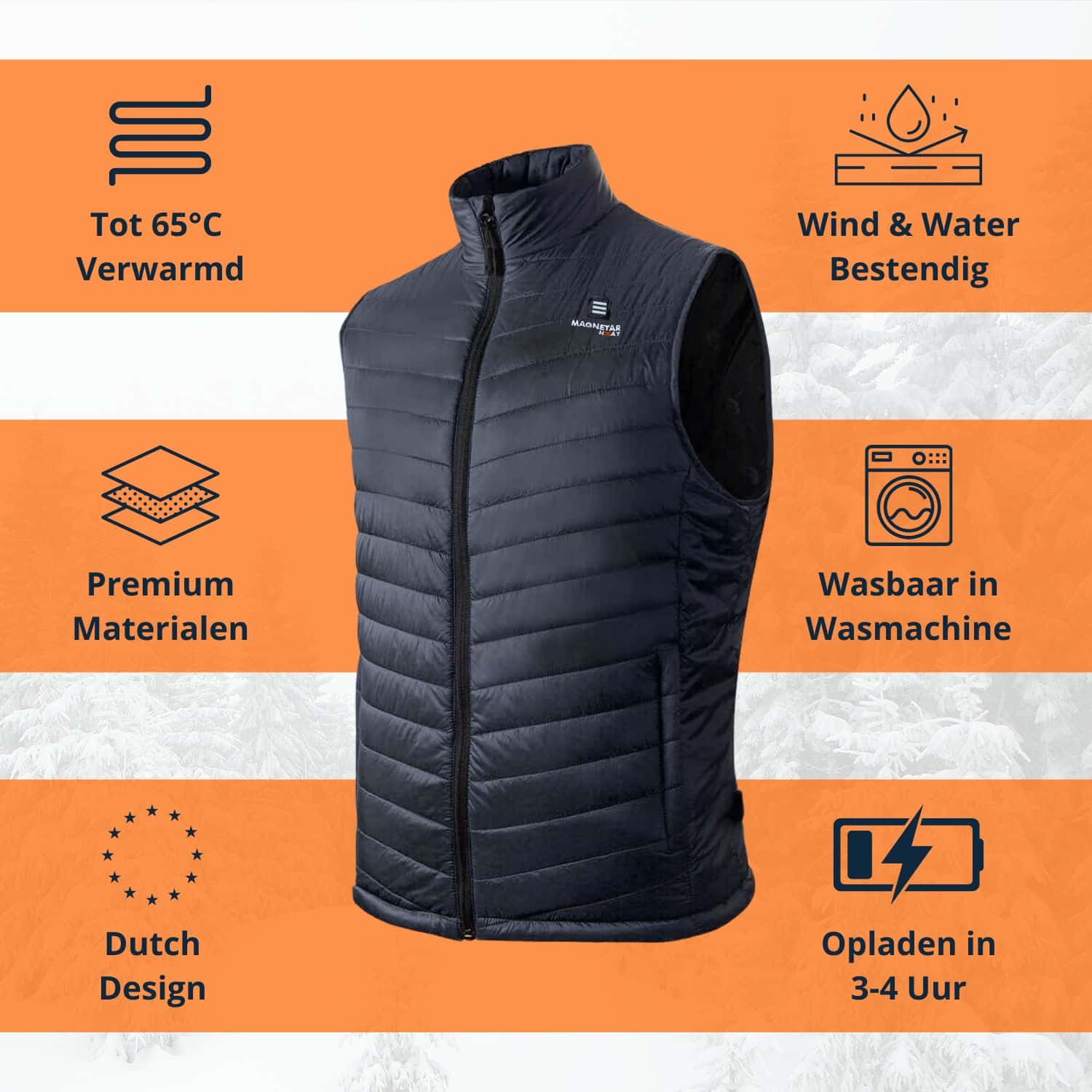 LAVA Verwarmde Bodywarmer USP