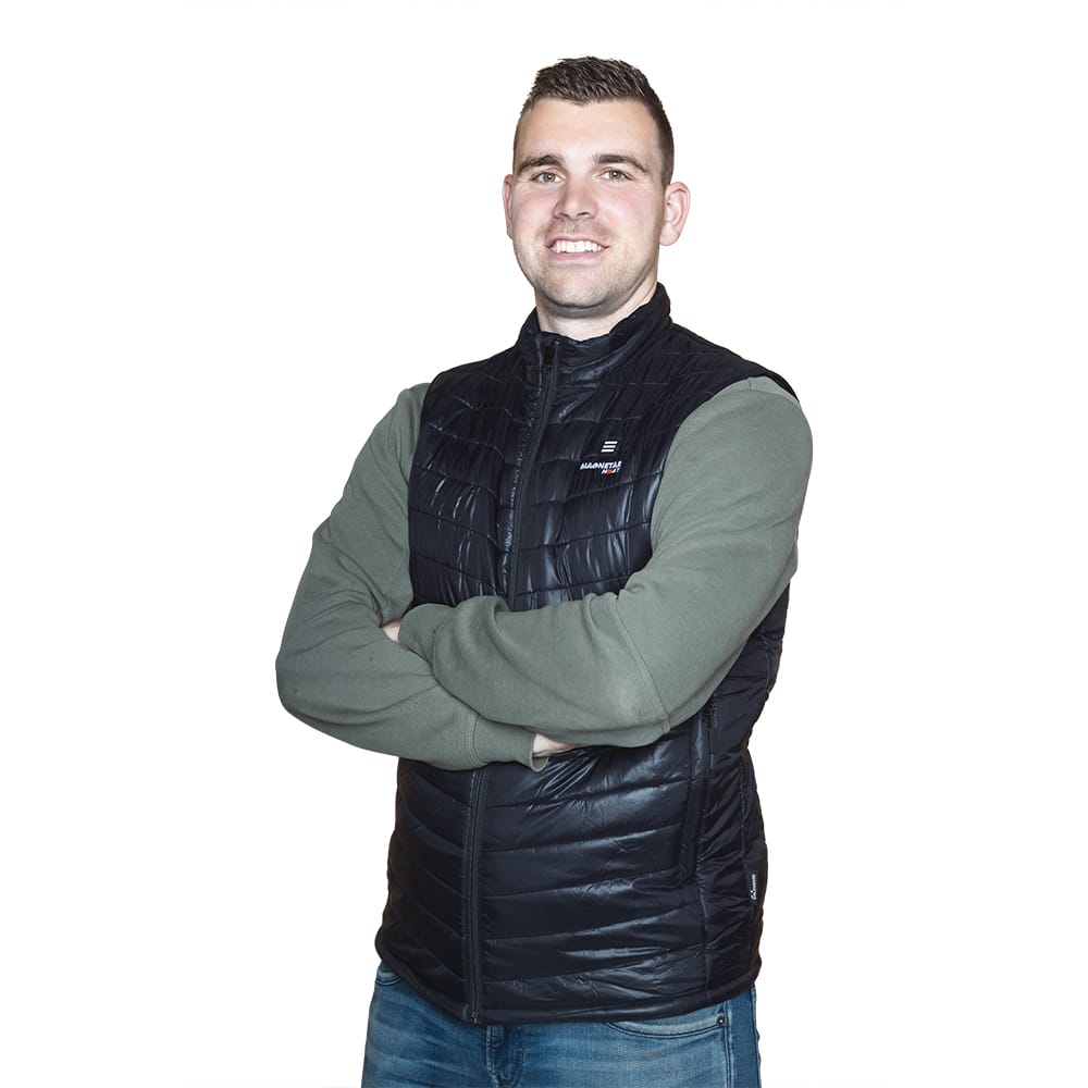 Deze verwarmde bodywarmer houdt je lichaam warm