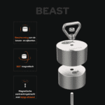 USP-afbeelding van Beast 360° vismagneet met neodymium kern, bescherming aan boven- en zijkanten en sterke aantrekkingskracht op lange afstand