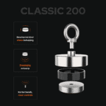USP foto Classic 200 vismagneet met stalen behuizing, enkelzijdig ontwerp en kort magnetisch bereik voor meer controle