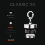 USP foto van Classic 110 vismagneet met stalen behuizing, enkelzijdig ontwerp en kort magnetisch bereik voor meer controle